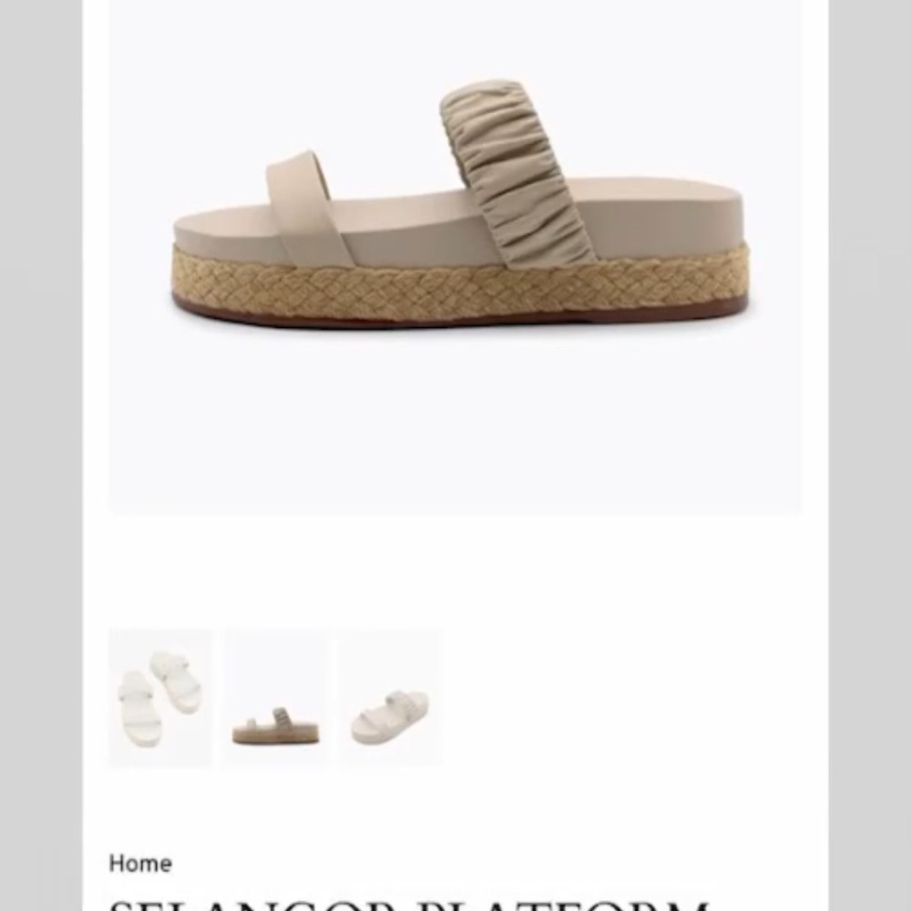 Platform Sandals - Cream